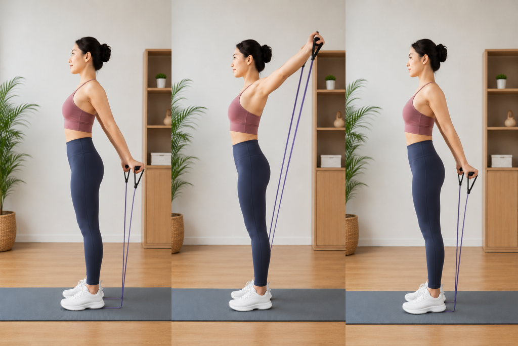Nâng và hạ tay giúp tăng độ linh hoạt vùng vai (Ảnh; Sưu tầm)