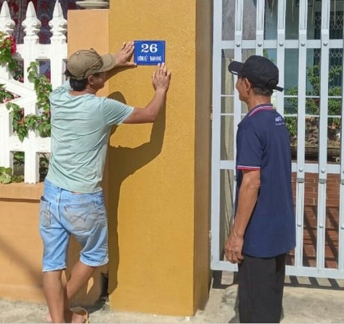 Cần Thơ triển khai thực hiện đánh số và gắn biển số nhà, công trình xây dựng