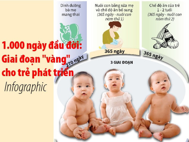 Tầm quan trọng của dinh dưỡng cho trẻ em trong 1000 ngày vàng đầu đời
