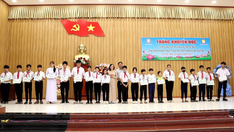 Đồng Tháp: Phát động Tháng khuyến học năm 2025 tại xã Mỹ Thọ