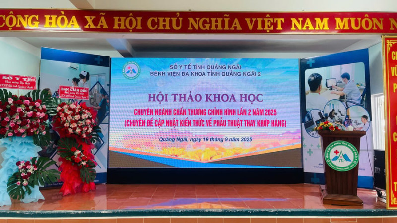 Quảng Ngãi: BVĐK tỉnh Quảng Ngãi 2 tổ chức Hội thảo khoa học chuyên ngành chấn thương chỉnh hình lần thứ 2 năm 2025