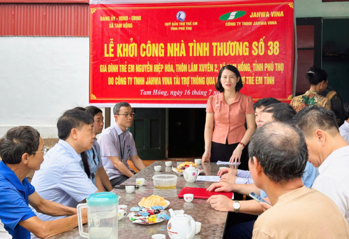 Quỹ Bảo trợ trẻ em tỉnh Phú Thọ khởi công nhà tình nghĩa yêu thương số 38
