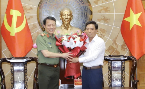 Bộ trưởng Bộ Công an làm việc với Ban Thường vụ Tỉnh uỷ Thanh Hóa