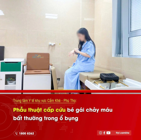 Phú Thọ: Phẫu thuật cấp cứu bé gái 16 tuổi chảy máu ổ bụng do vỡ nang buồng trứng