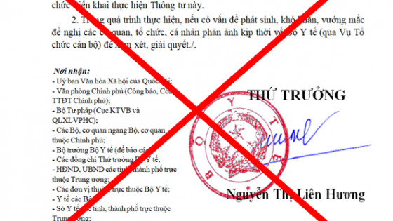 Bộ Y tế cảnh báo văn bản giả mạo về chức năng nhiệm vụ trạm y tế xã, phường