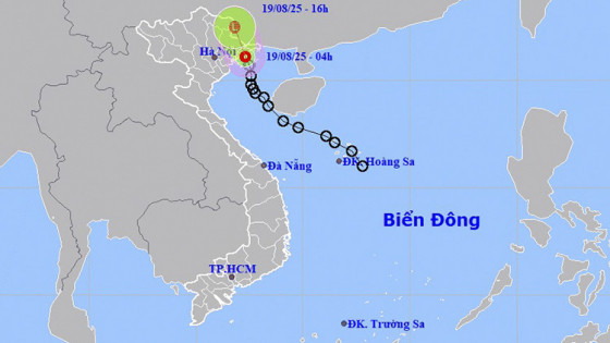Thời tiết ngày 19/8: Áp thấp nhiệt đới gây mưa lớn ở Đông Bắc Bộ và Thanh Hóa