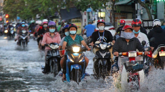 Đề phòng triều cường khu vực ven biển Đông Nam Bộ