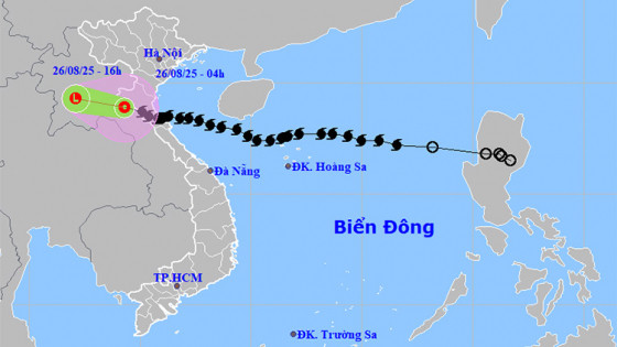Bão số 5 suy yếu thành áp thấp nhiệt đới, gây mưa lớn ở Bắc Bộ – Bắc Trung Bộ, cảnh báo nguy cơ sạt lở và ngập úng