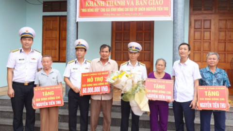 Thanh Hóa: Khánh thành và bàn giao nhiều “Nhà đồng đội” cho quân nhân có hoàn cảnh khó khăn