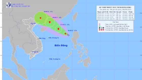 Áp thấp nhiệt đới mạnh cấp 7, giật cấp 9, từ Quảng Ninh đến Đắk Lắk chủ động ứng phó