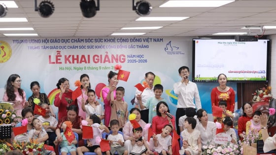 Khai giảng năm học mới tại Trung tâm Đắc Thắng: Thêm một hành trình yêu thương cho trẻ khuyết tật