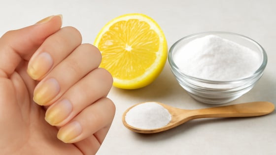 Giải pháp làm trắng móng tay bằng chanh và baking soda