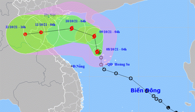Cảnh báo mới nhất về cơn bão số 7 trên Biển Đông