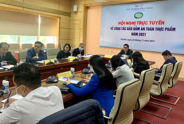 Hội nghị trực tuyến về công tác bảo đảm an toàn thực phẩm năm 2021
