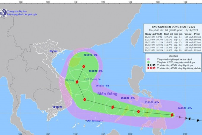 Cập nhật tình hình cơn bão số 9