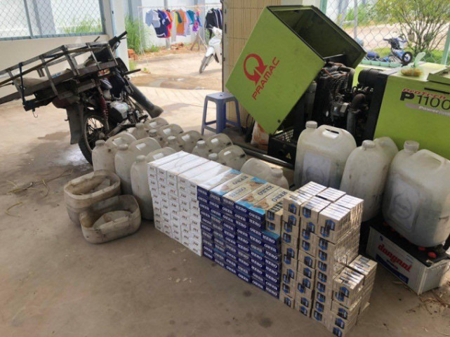 An Giang phát hiện hình thức ngụy trang tinh vi của đối tượng vận chuyển thuốc lá nhập lậu