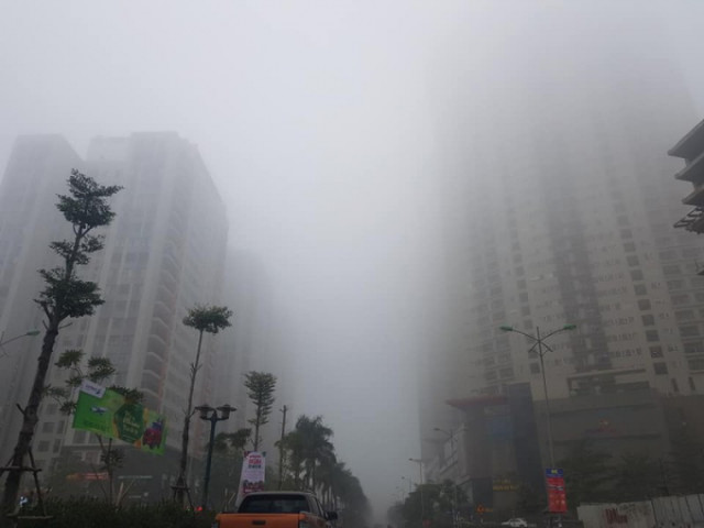 Hà Nội không khí ô nhiễm nặng những ngày có sương mù