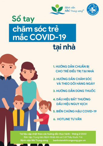 Sổ tay chăm sóc cho trẻ mắc COVID-19 tại nhà