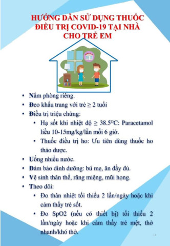 Sổ tay chăm sóc trẻ mắc COVID-19 tại nhà của Sở Y tế Hà Nội