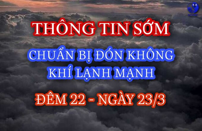 Miền Bắc chuẩn bị đón không khí lạnh