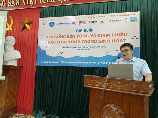 Tập huấn “Lối sống bền vững và giảm thiểu rác thải nhựa trong sinh hoạt” ở Nam Định