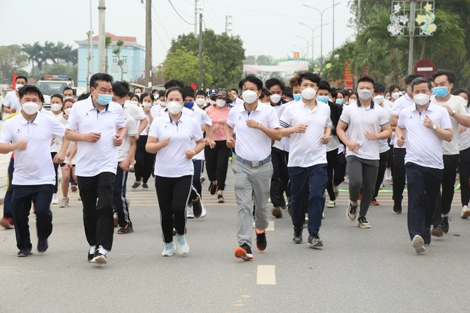 Vĩnh Phúc: Huyện Yên Lạc phát động Ngày chạy Olympic vì sức khỏe toàn dân năm 2022