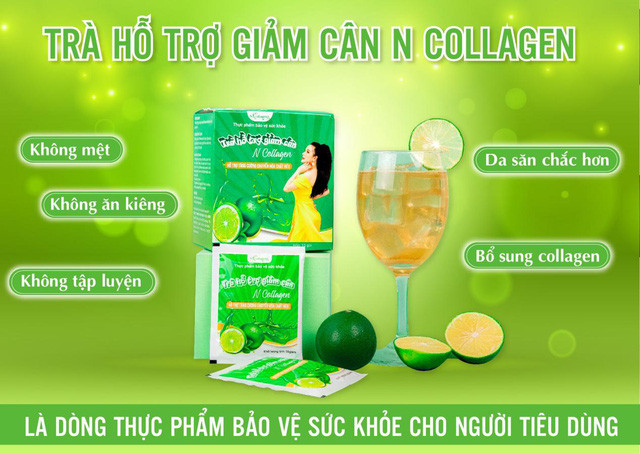Cảnh báo thông tin quảng cáo thực phẩm bảo vệ sức khỏe trà hỗ trợ giảm cân N Collagen