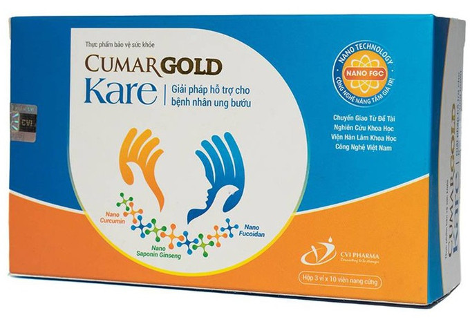 Thực phẩm bảo vệ sức khỏe Cumar Gold Kare quảng cáo vi phạm