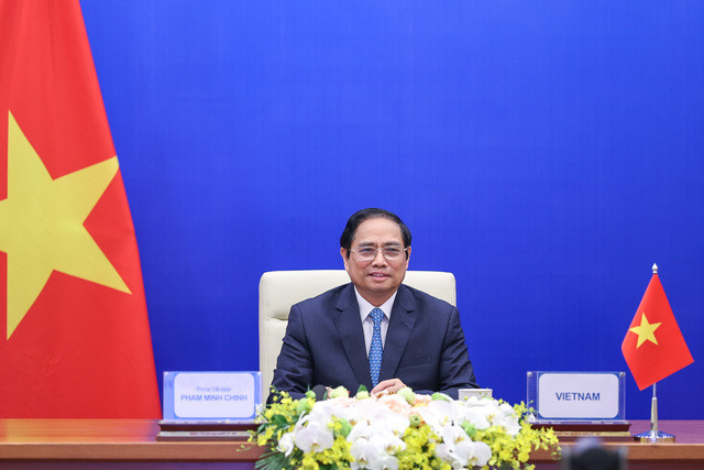 Thủ tướng Chính phủ Phạm Minh Chính tham dự và phát biểu trực tuyến tại Hội nghị Thượng đỉnh lần thứ 4 khu vực châu Á-Thái Bình Dương về Nước