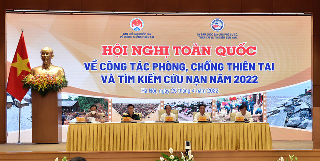 Hội nghị toàn quốc về công tác phòng, chống thiên tai và tìm kiếm cứu nạn năm 2022