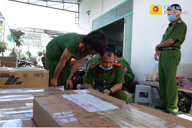 Công an tỉnh Bình Thuận: Bắt giữ hơn 22.000 bao thuốc lá lậu