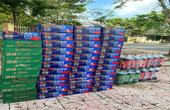 Đồng Tháp phát hiện và thu giữ hơn 1.400 bia, nước ngọt các loại nhập lậu