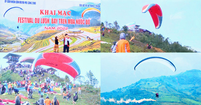 Yên Bái: Mù Cang Chải khai mạc Festival dù lượn “Bay trên mùa nước đổ” 2022
