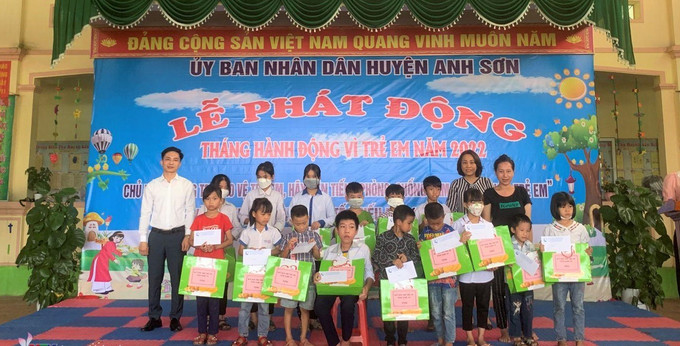 Nghệ An: Huyện Anh Sơn phát động tháng hành động vì trẻ em năm 2022