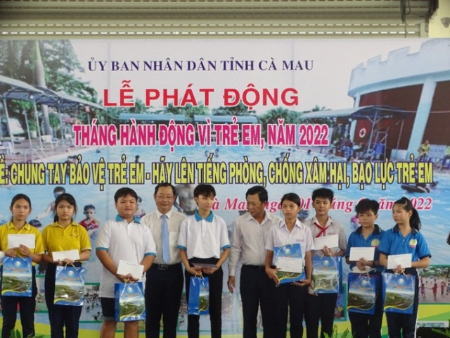 Cà Mau phát động Tháng hành động vì trẻ em năm 2022