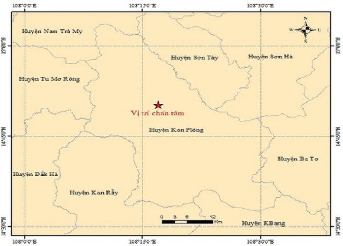 Kon Tum tiếp tục xảy ra thêm 1 trận động đất vào sáng nay ngày 4/6