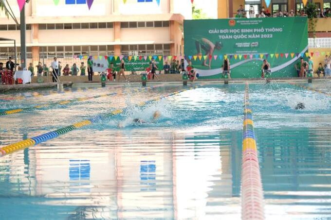 Khai mạc giải bơi học sinh phổ thông toàn quốc năm 2022