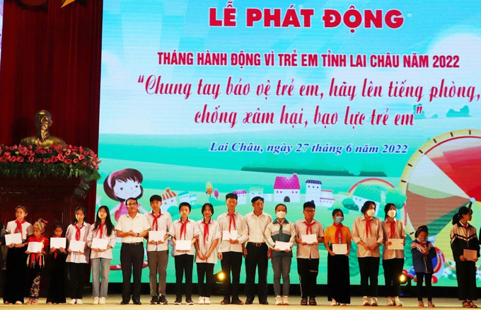 Lễ phát động Tháng hành động vì trẻ em tỉnh Lai Châu năm 2022