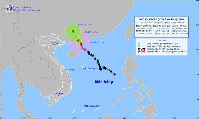 Cập nhật tình hình cơn bão số 1 CHABA: Cách Quảng Ninh khoảng 350km
