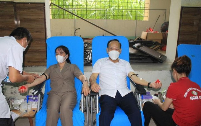 Nghệ An: Hơn 1.200 tình nguyện viên tham gia ngày hội hiến máu ở Quỳ Hợp