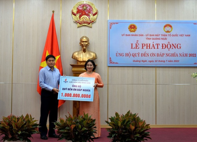 Quảng Ngãi phát động xây dựng quỹ đền ơn đáp nghĩa năm 2022