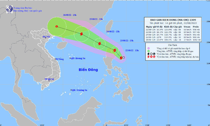 Tin bão khẩn cấp: Cơn bão số 3 Ma-on