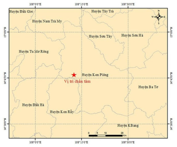 Ứng phó, khắc phục hậu quả do động đất tại KonTum