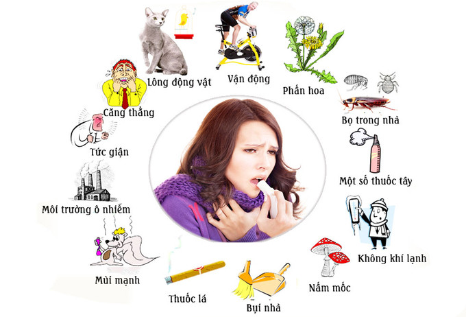 Nguyên nhân có thể gây khởi phát cơn hen về mùa hè