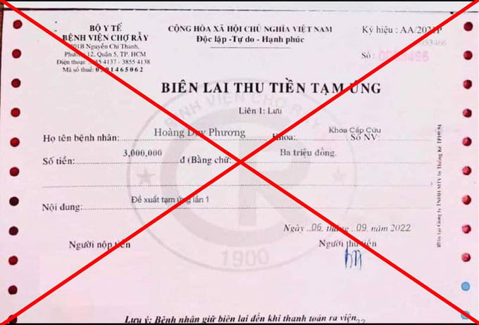 TP. HCM: Bệnh viện Chợ Rẫy cảnh báo về tình trạng kêu gọi tiền hỗ trợ bệnh nhân để trục lợi