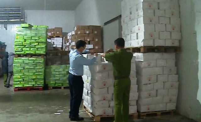 Hà Nội thu giữ gần 100 tấn thực phẩm đông lạnh không rõ nguồn gốc xuất xứ