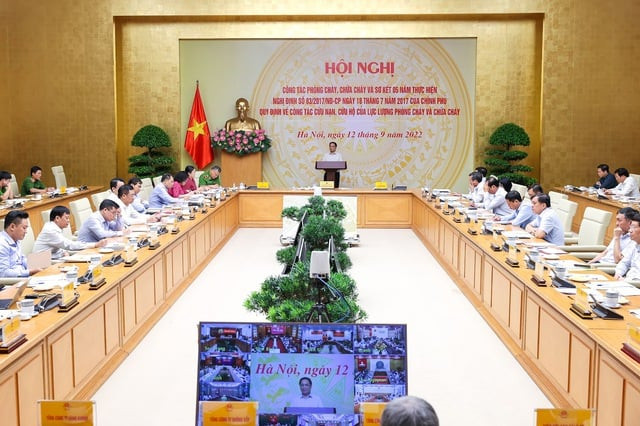 Kết luận của Thủ tướng Chính phủ Phạm Minh Chính tại Hội nghị công tác phòng cháy, chữa cháy và sơ kết 05 năm thực hiện Nghị định số 83/2017/NĐ-CP