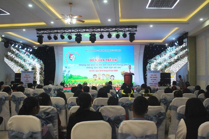 Diễn đàn trẻ em tỉnh Lào Cai năm 2022: “Chung tay bảo vệ trẻ em, hãy lên tiếng phòng, chống bạo lực, xâm hại trẻ em”