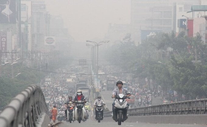 Chất lượng không khí hai thành phố Hà Nội và Thái Nguyên ở mức nguy hại