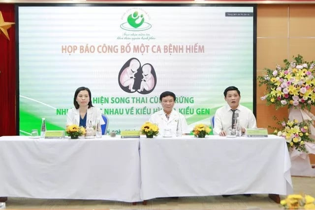 Hà Nội công bố một trường hợp thai phụ mang song thai cùng trứng nhưng khác nhau về kiểu hình và kiểu gene